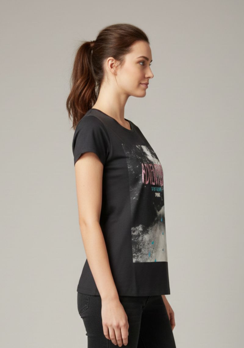 WOMENS T-SHIRT - BLACK