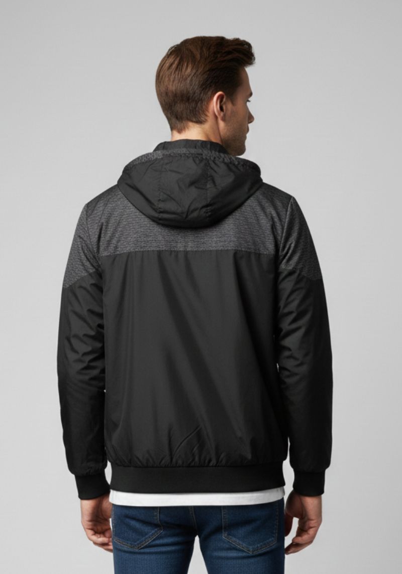 WINTER JACKET [MD] - BLACK AND LIGHT GREY