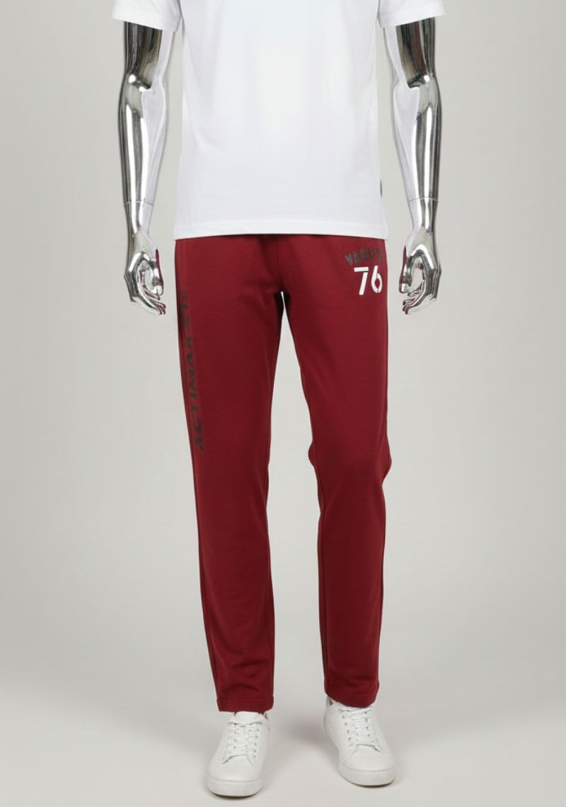 ACTIMAXX TRACK PANT [SL] - PRINTED MAROON