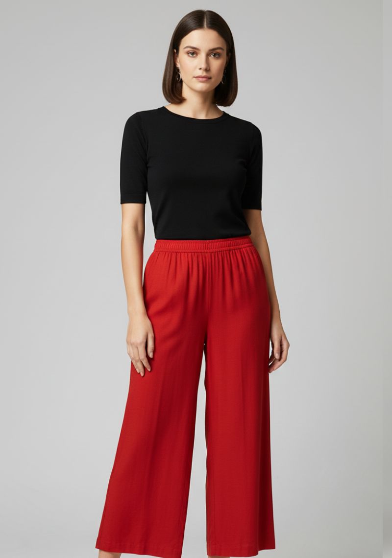 WOMENS PALAZZO - SCARLET [ RED ]