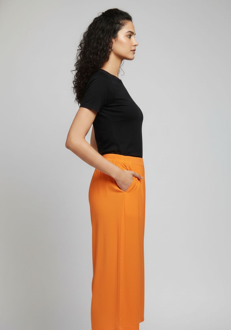 WOMENS PALAZZO - PUMPKIN [ ORANGE ]