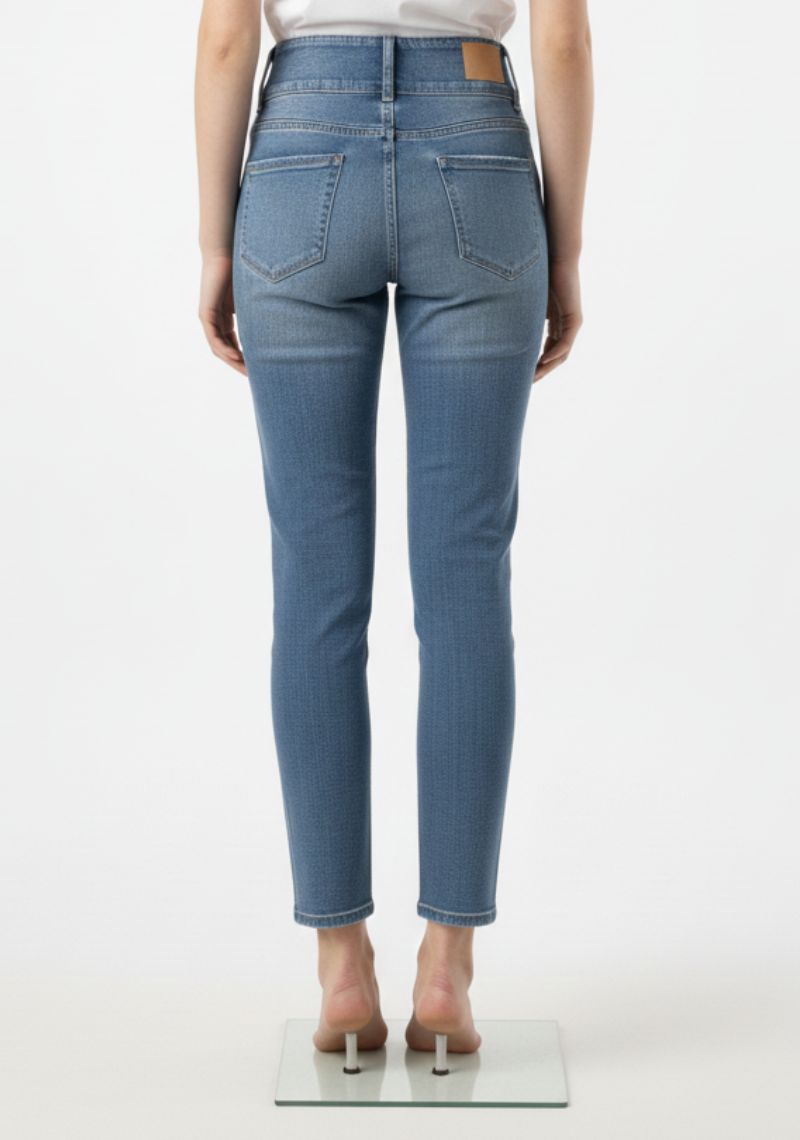 WOMEN JEAN (SL)-BLUE TONED