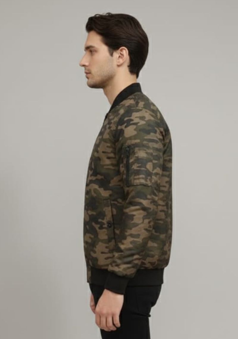 WINTER JACKET [MD] - BEIGE AND OLIVE GREEN