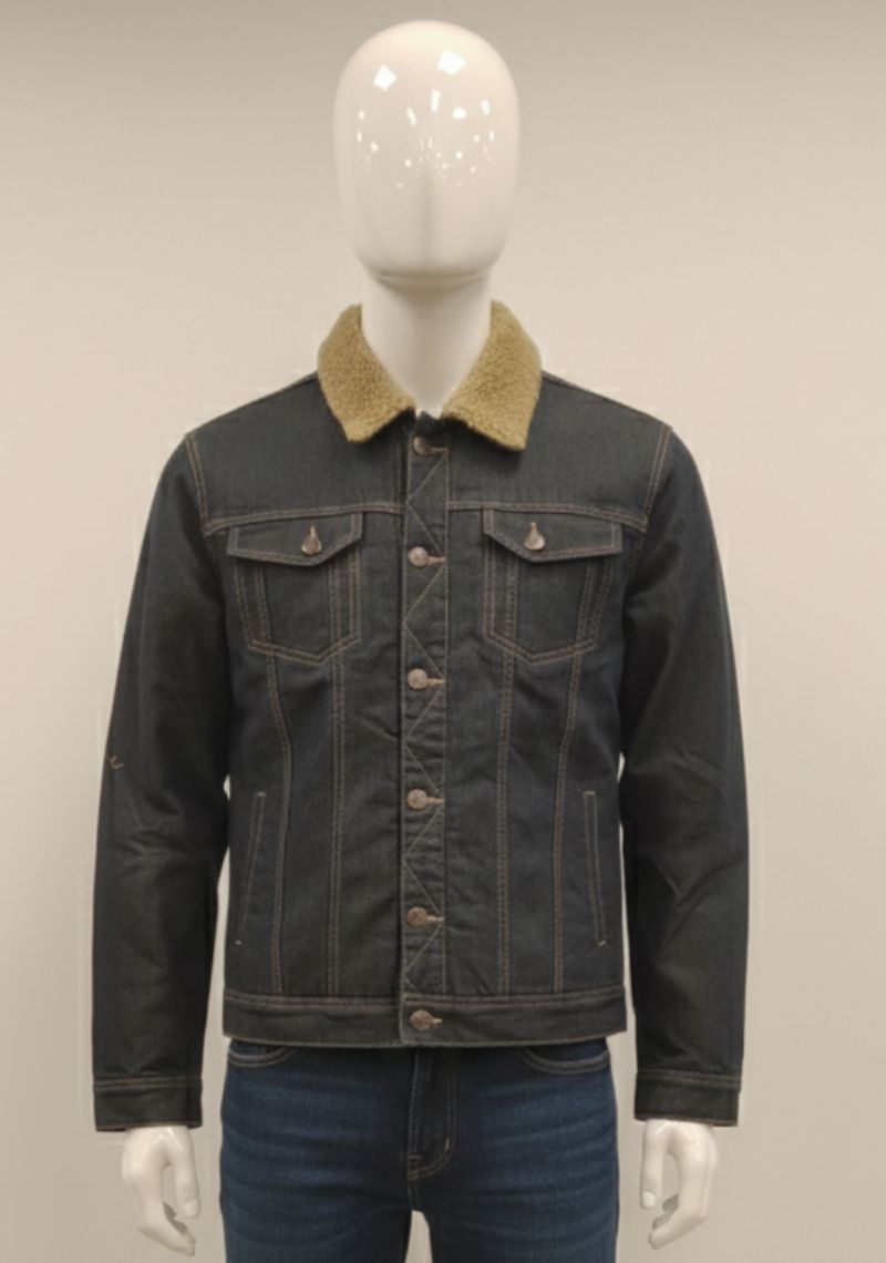 WINTER JACKET [MD] - BLACK AND SANDAL