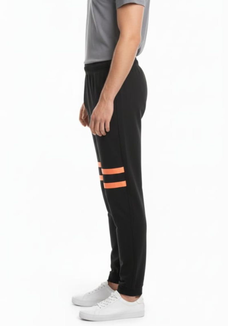 ACTIMAXX TRACK PANT [SL] - BLACK & ORANGE LINE