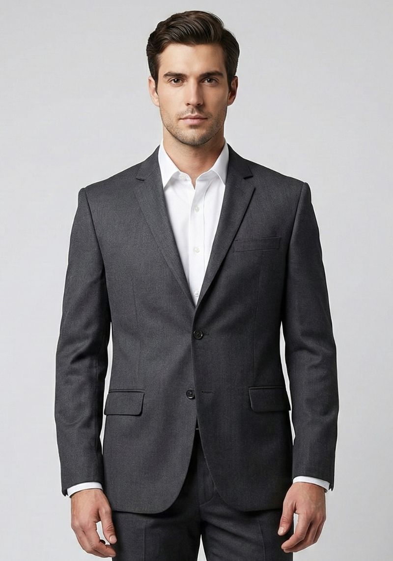 MENS BLAZER [MD] - BRIGHT BLACK