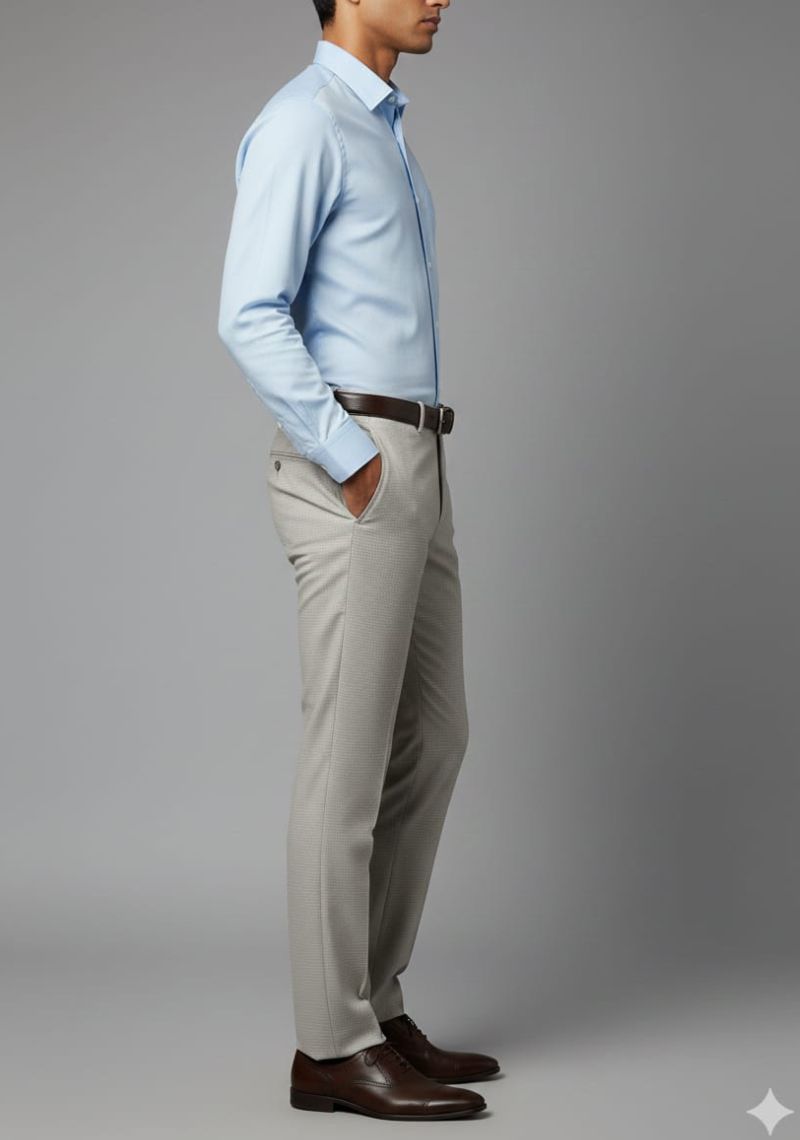 Mens Formal Trouser -Light Gray (ED)