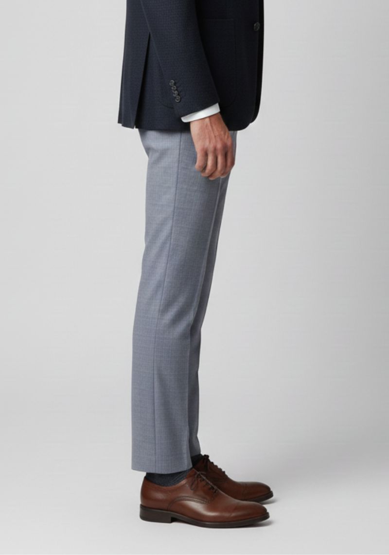 FORMAL PANT (SL)-BLUE CHECKED