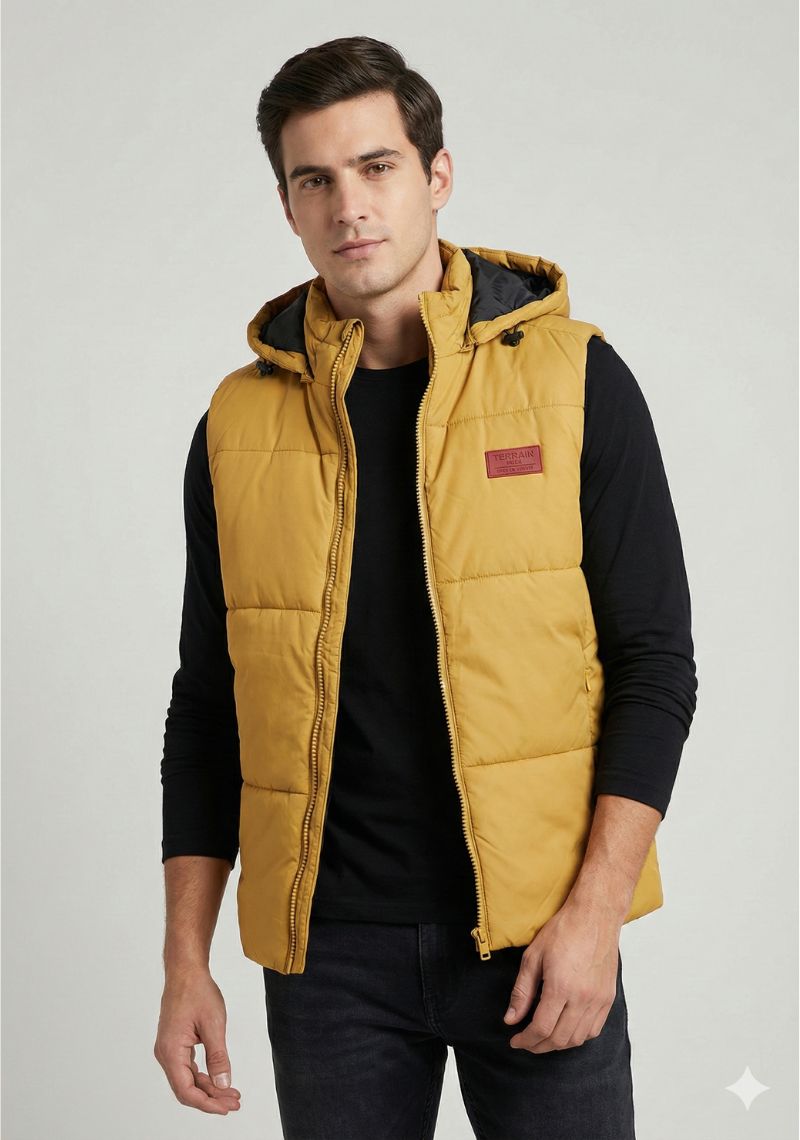 WINTER JACKET - YELLOW AND BLACK