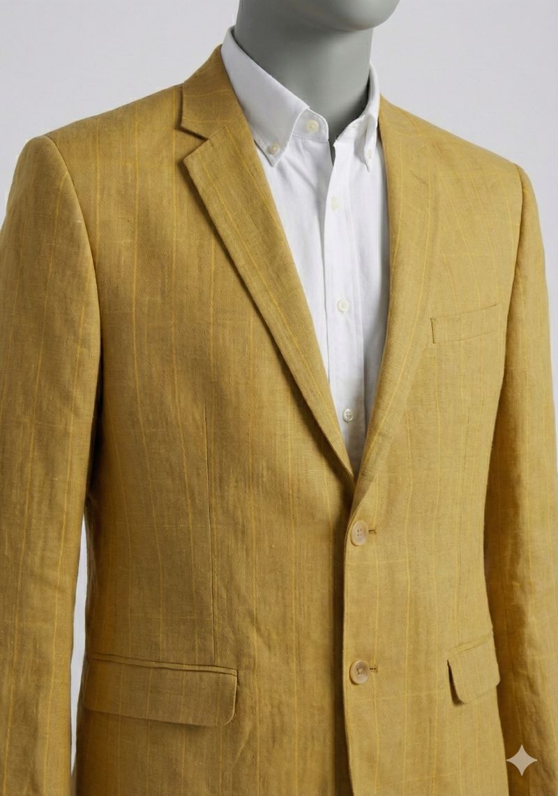MENS BLAZER - YELLOW