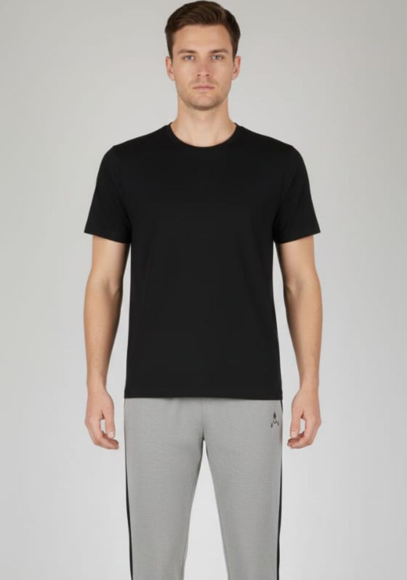 ACTIMAXX TRACK PANT [SL] - LIGHT GREY & BLACK