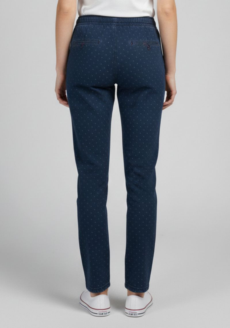 WOMEN JEAN (SL)-NAVY MXD