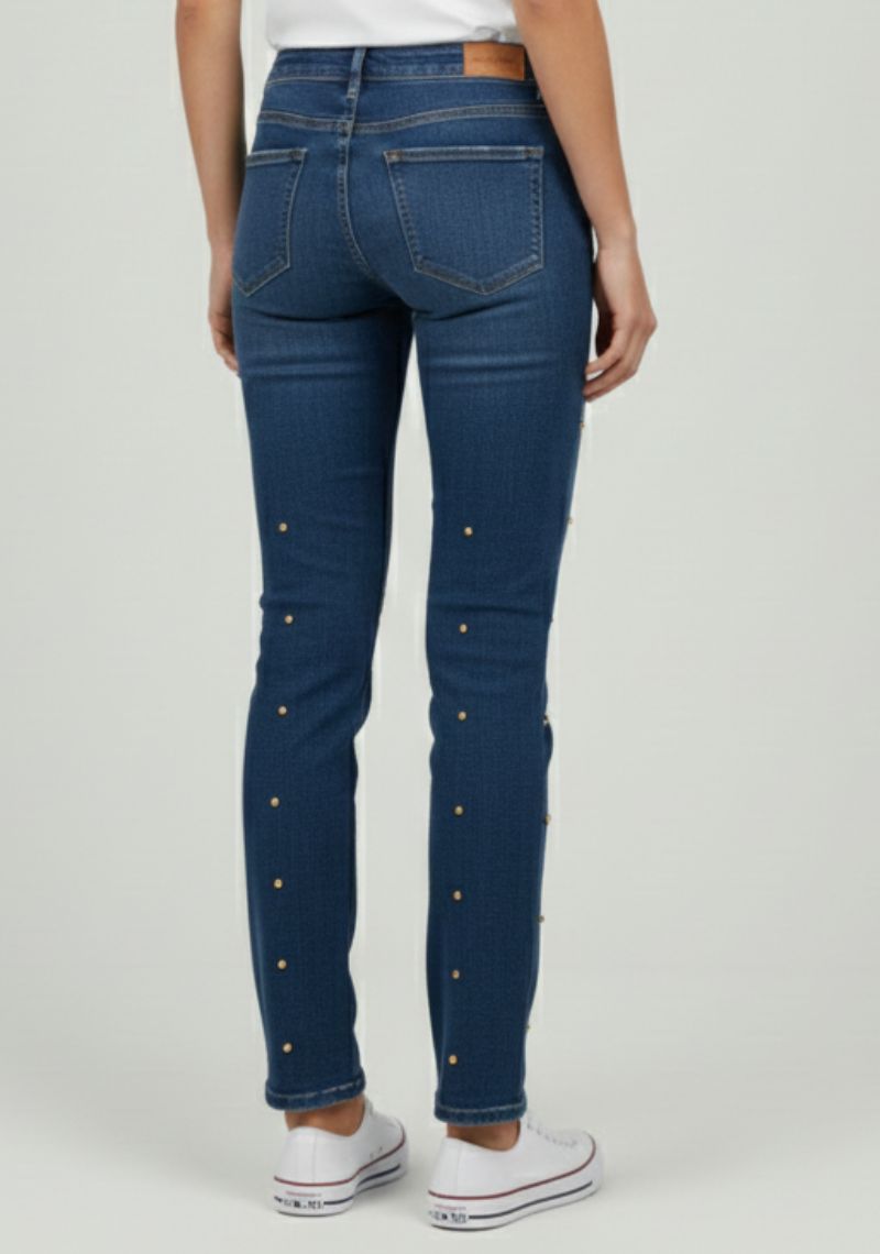 WOMEN JEAN (SL)-INDIGO MXD
