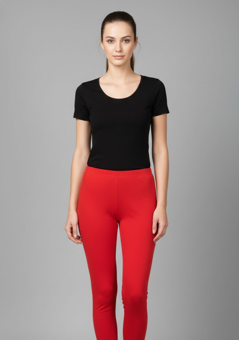 WOMENS LEGGINGS [MD] - PURE RED