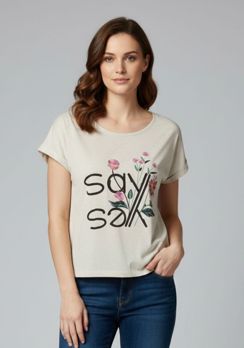 WOMENS T-SHIRT - HEATHER GREY