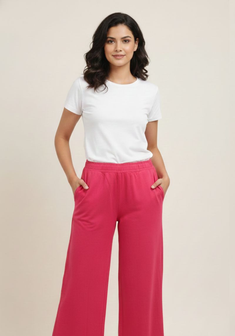 WOMENS PALAZZO - FUSCHIA [ PINK ]