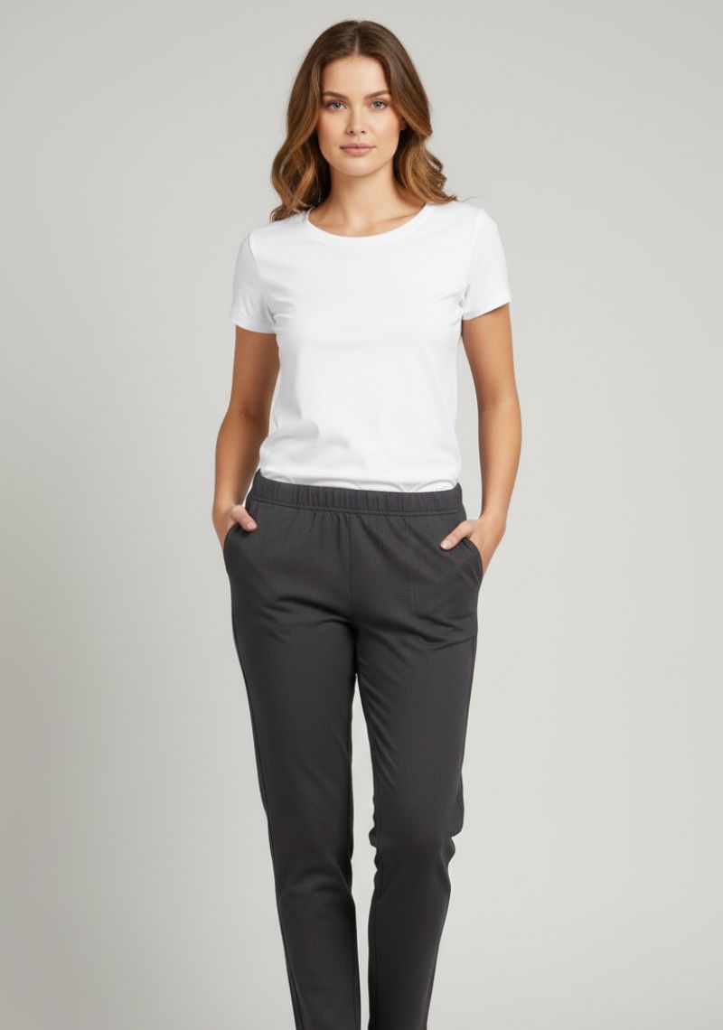 WOMENS LEGGINGS [MD] - CHARCOAL GREY
