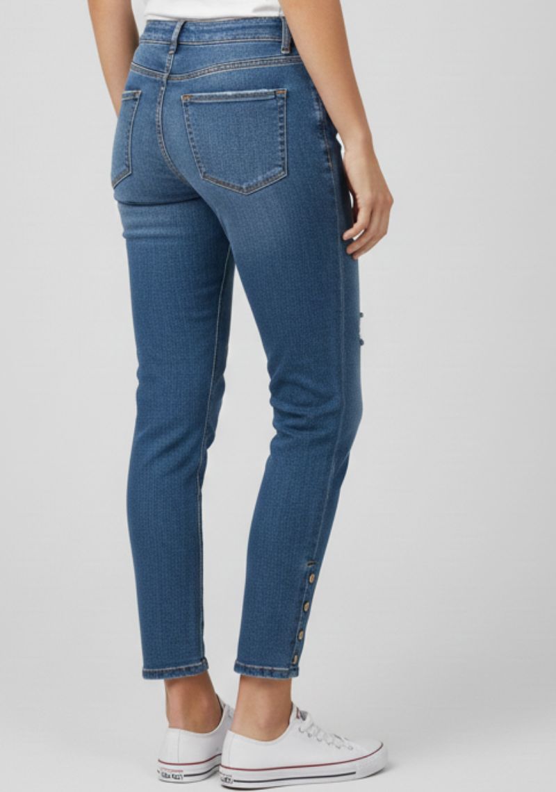 WOMEN JEAN (SL)-DARK BLUE TONED