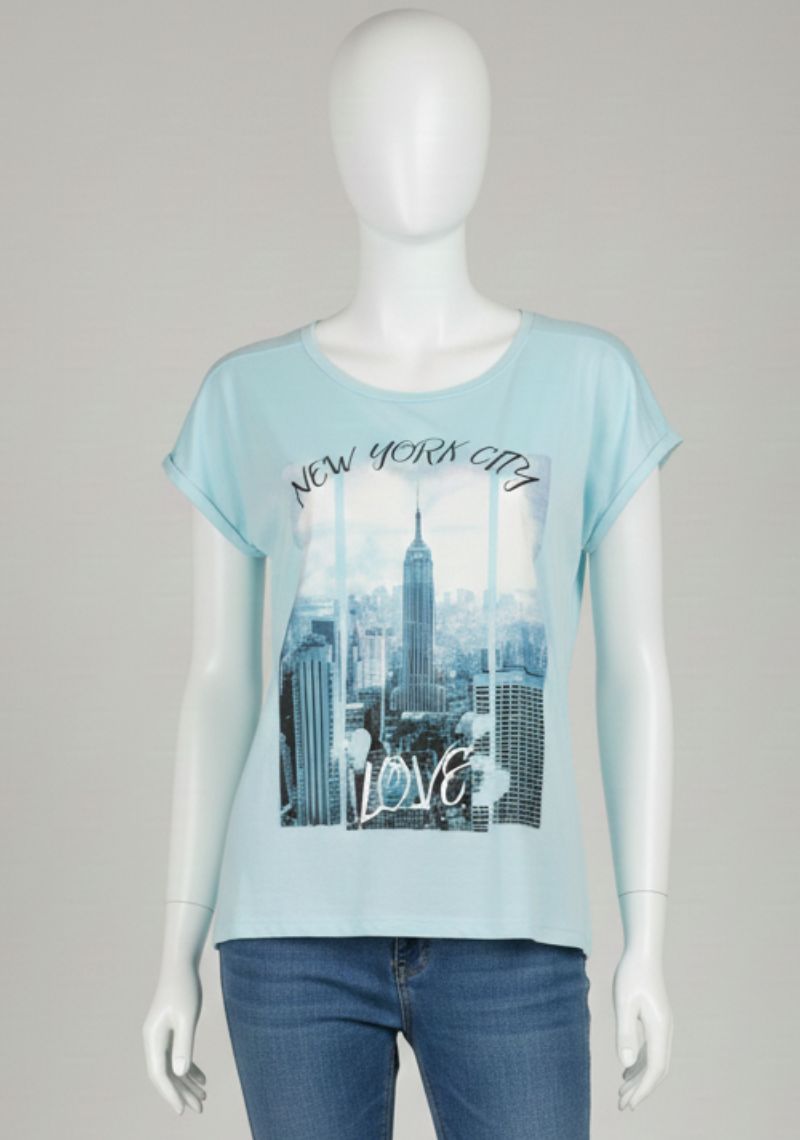 WOMENS T-SHIRT [MD] - SKY BLUE