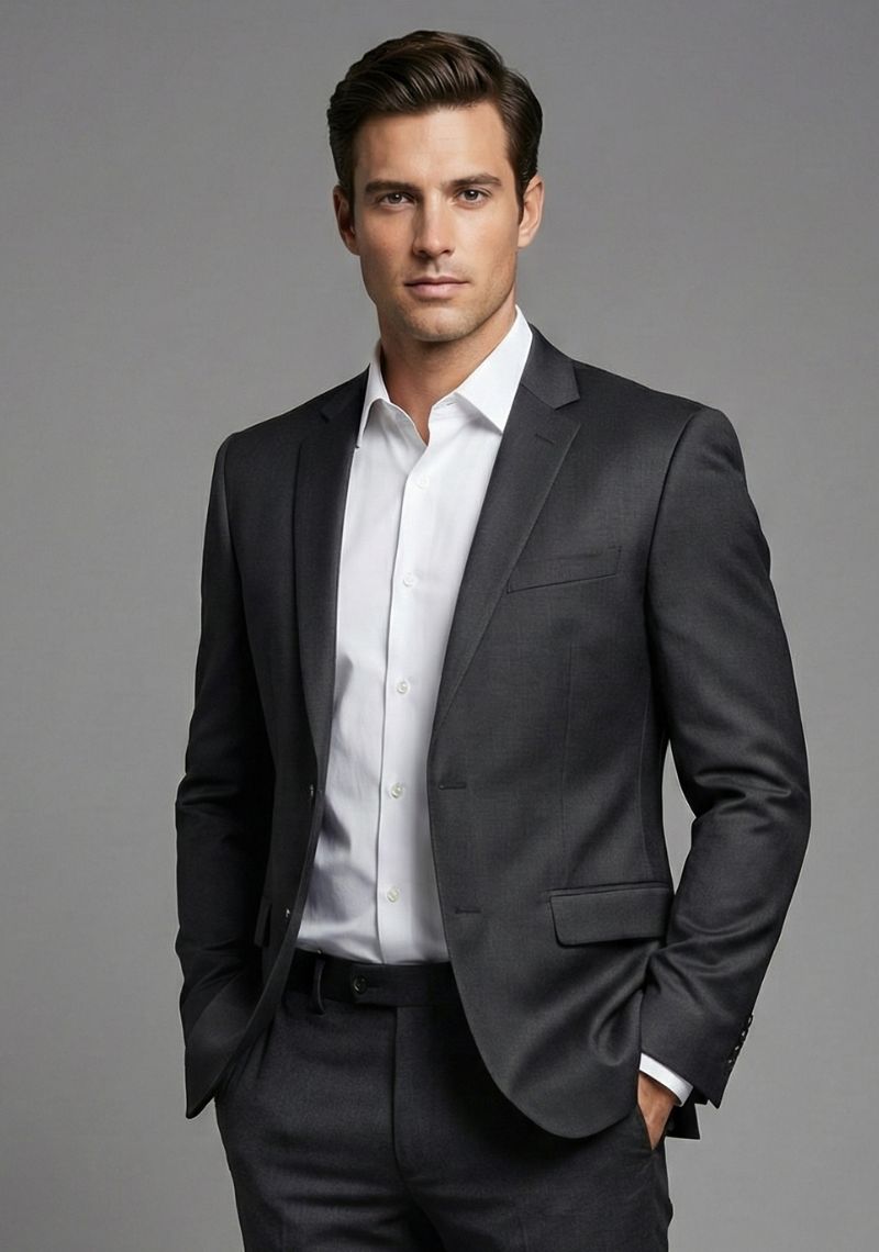 MENS BLAZER [MD] - DARK BLACK