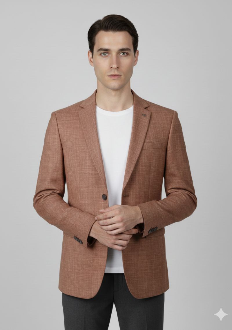 MENS BLAZER - BROWN