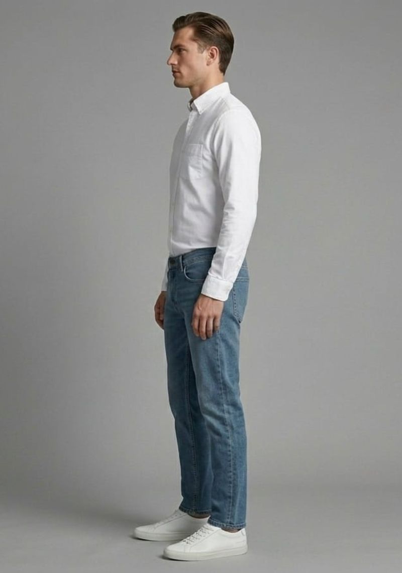 Mens Denim Pant (Super Sim)- Dark Navy(ED)