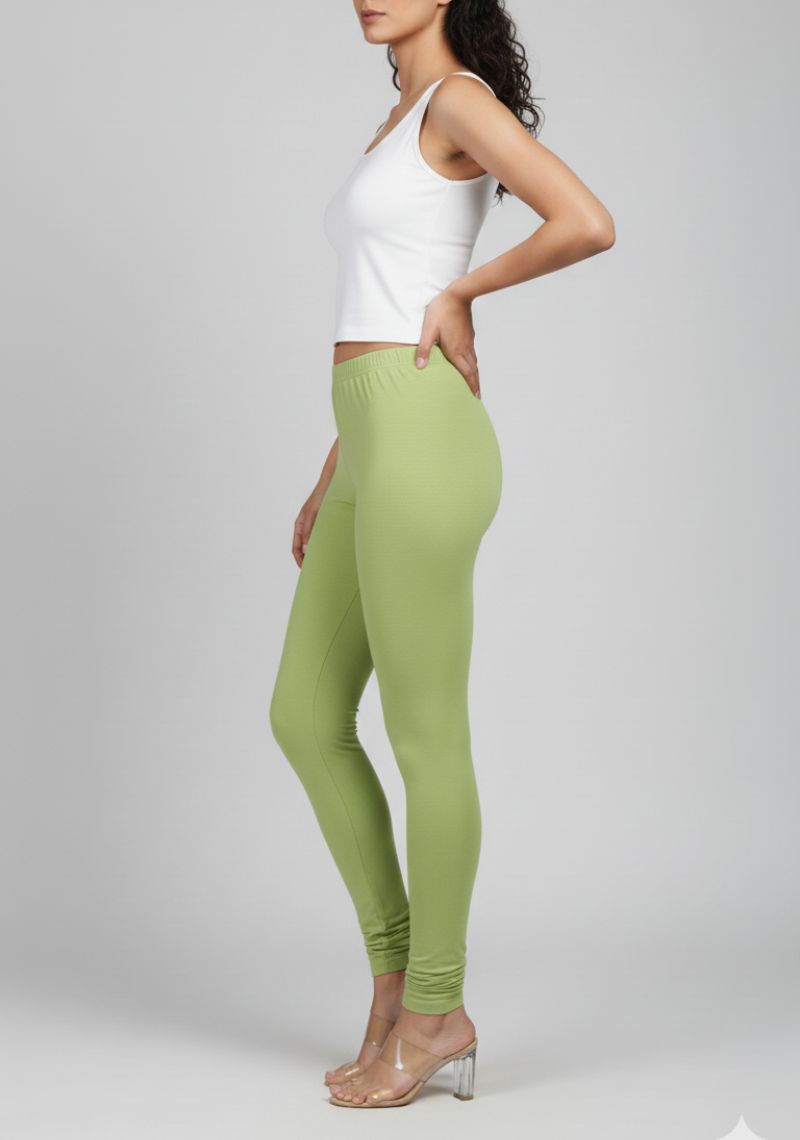 WOMENS LEGGINGS [MD] - YELLOW GREEN