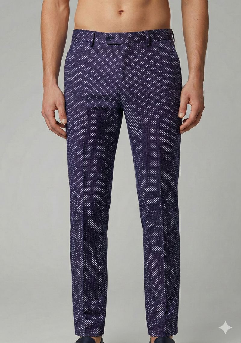 FORMAL TROUSER - BLUE & WHITE