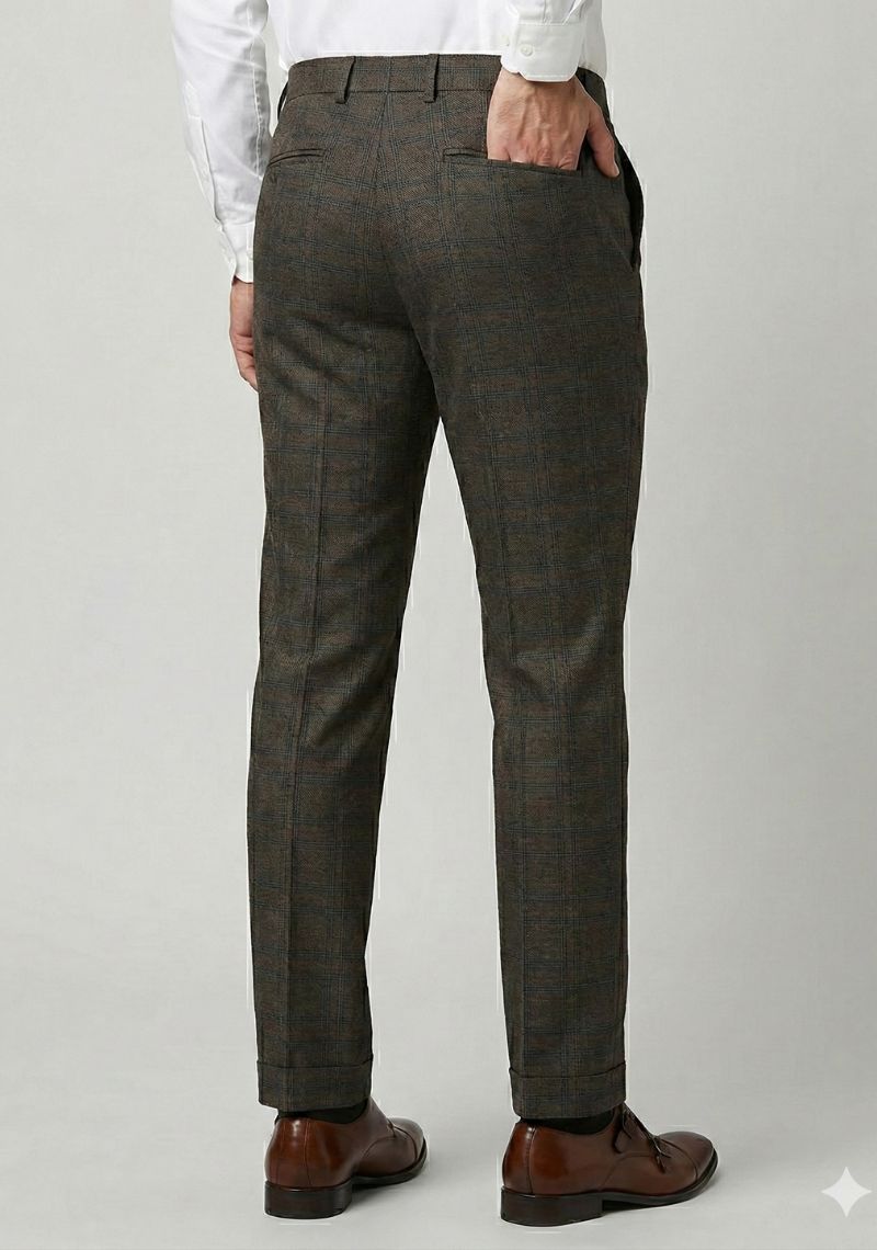 FORMAL TROUSER - GREY CHECKED