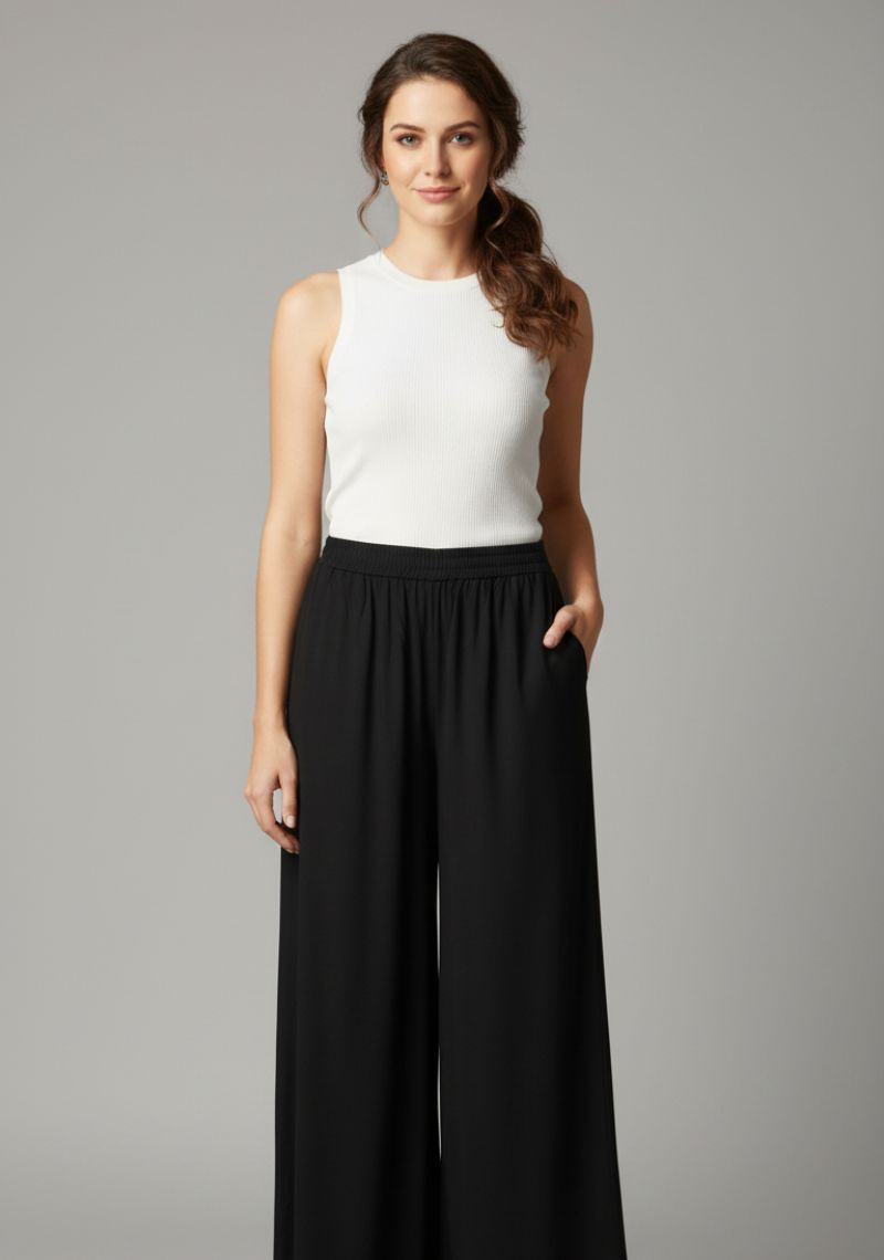 WOMENS PALAZZO - OBSIDIAN [ BLACK ]