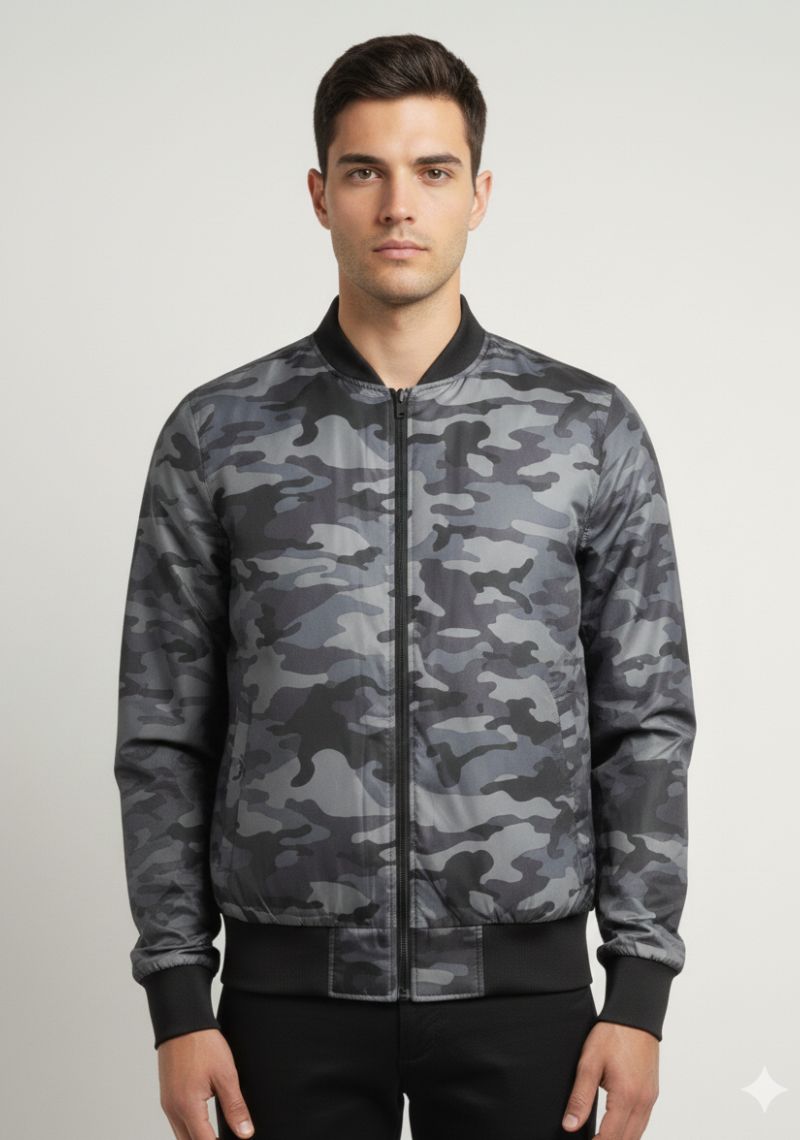 WINTER JACKET - OLIVE AND BLACK