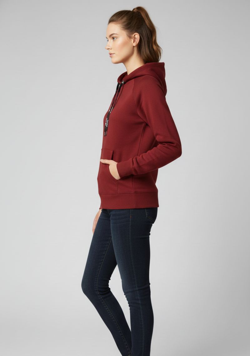 WOMEN SWEATSHIRT - PLAIN MAROON