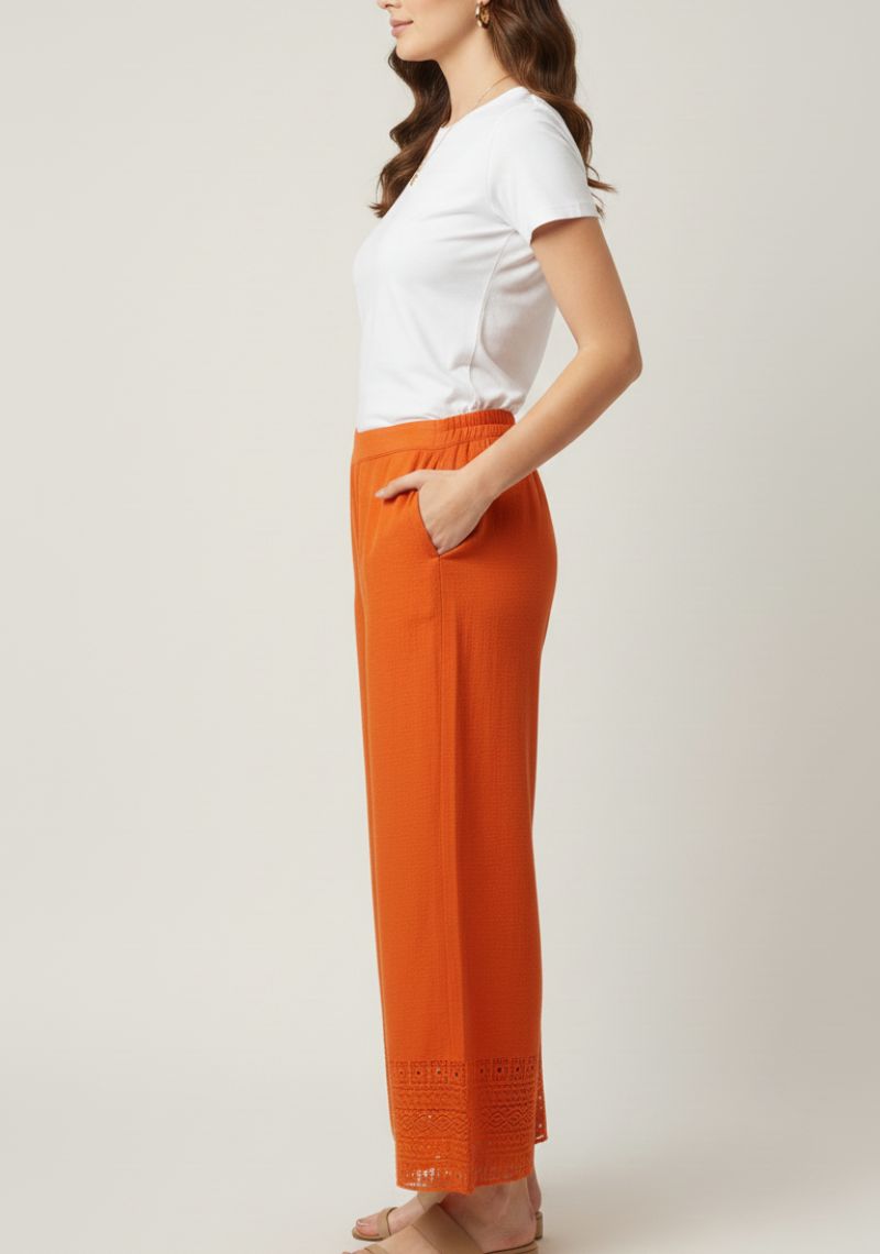WOMENS PALAZZO - LIGHT ORANGE