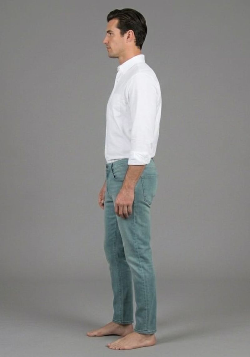 Mens Denim Pant (Super Slim)- Warm Green(ED)