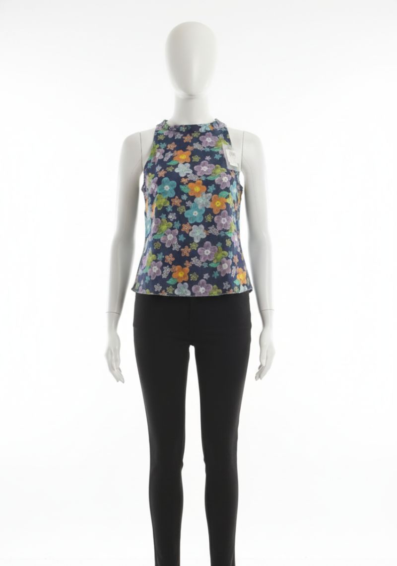 WOMEN WESTERN TOP - MULTI CLOR FLORAL PRINT