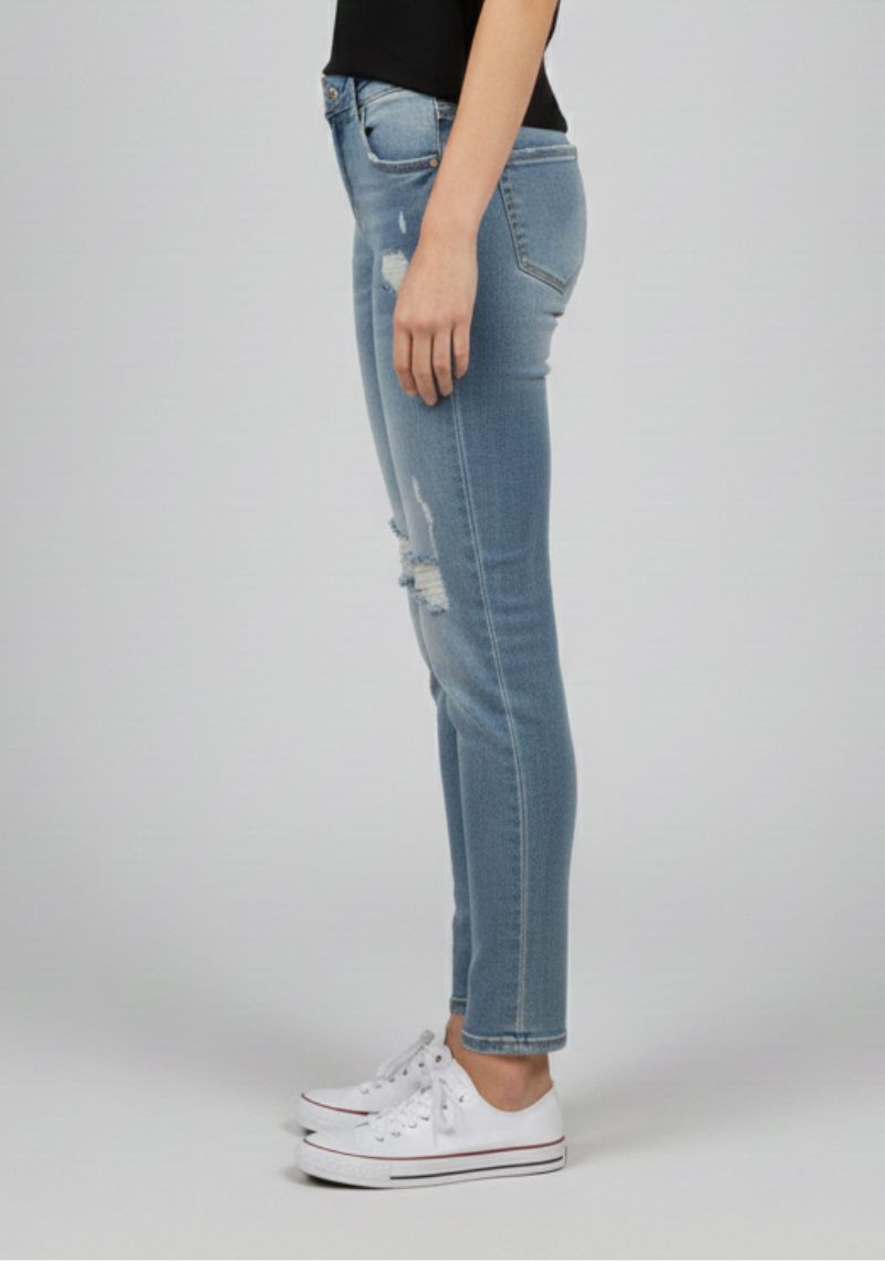 WOMEN JEAN (SL)-BLUE TONED