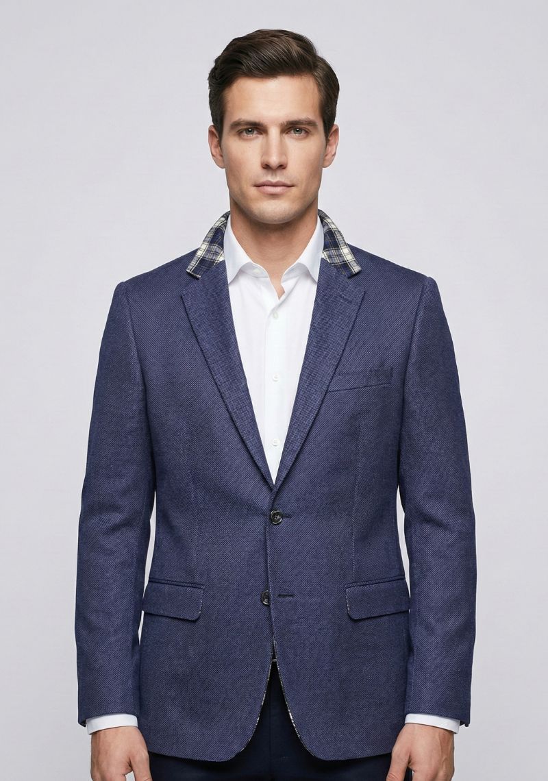 MENS BLAZER - PLAIN DARK BLUE