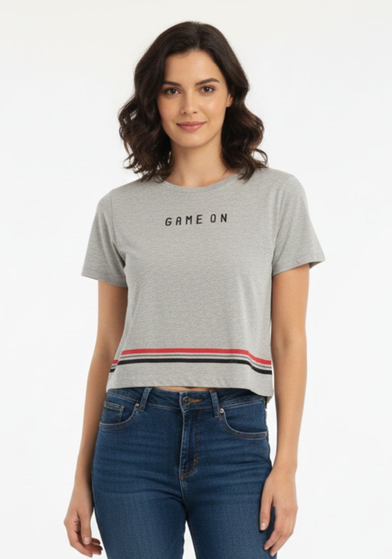 WOMENS T-SHIRT - ASH