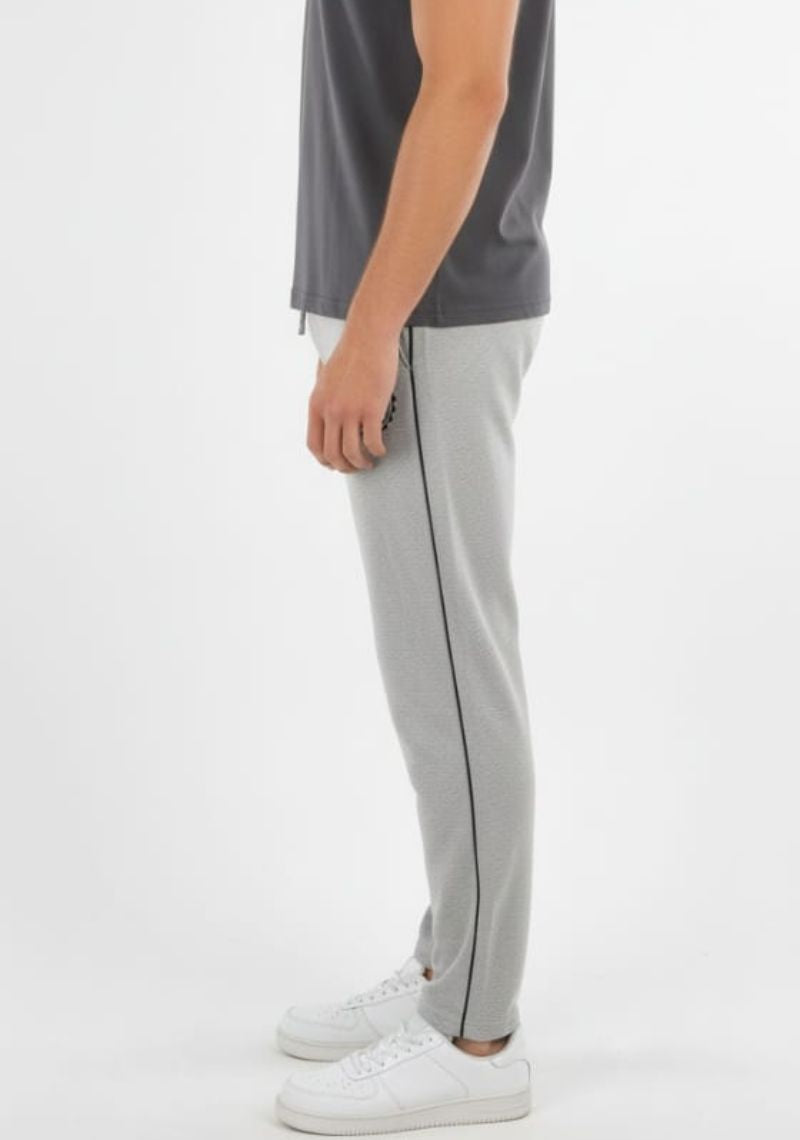 ACTIMAXX TRACK PANT [SL] - LIGHT GREY & BLACK PRINTED