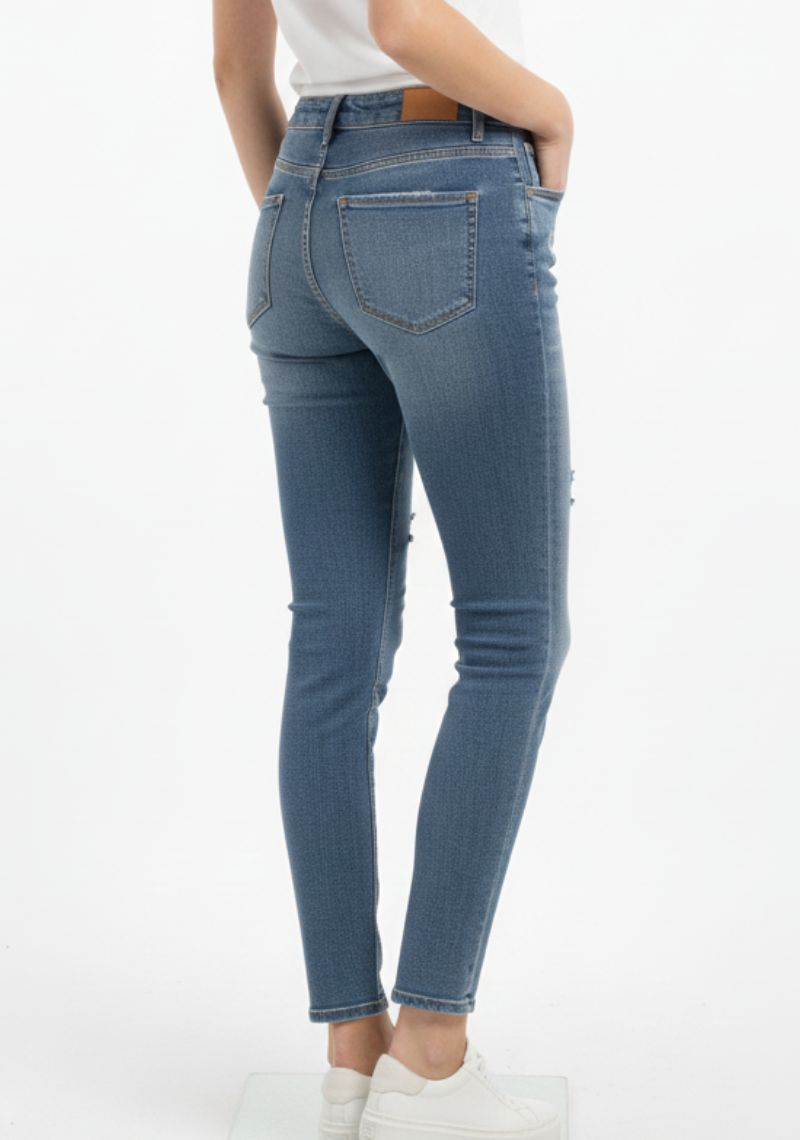 WOMEN JEAN (SL)-DARK BLUE TONED
