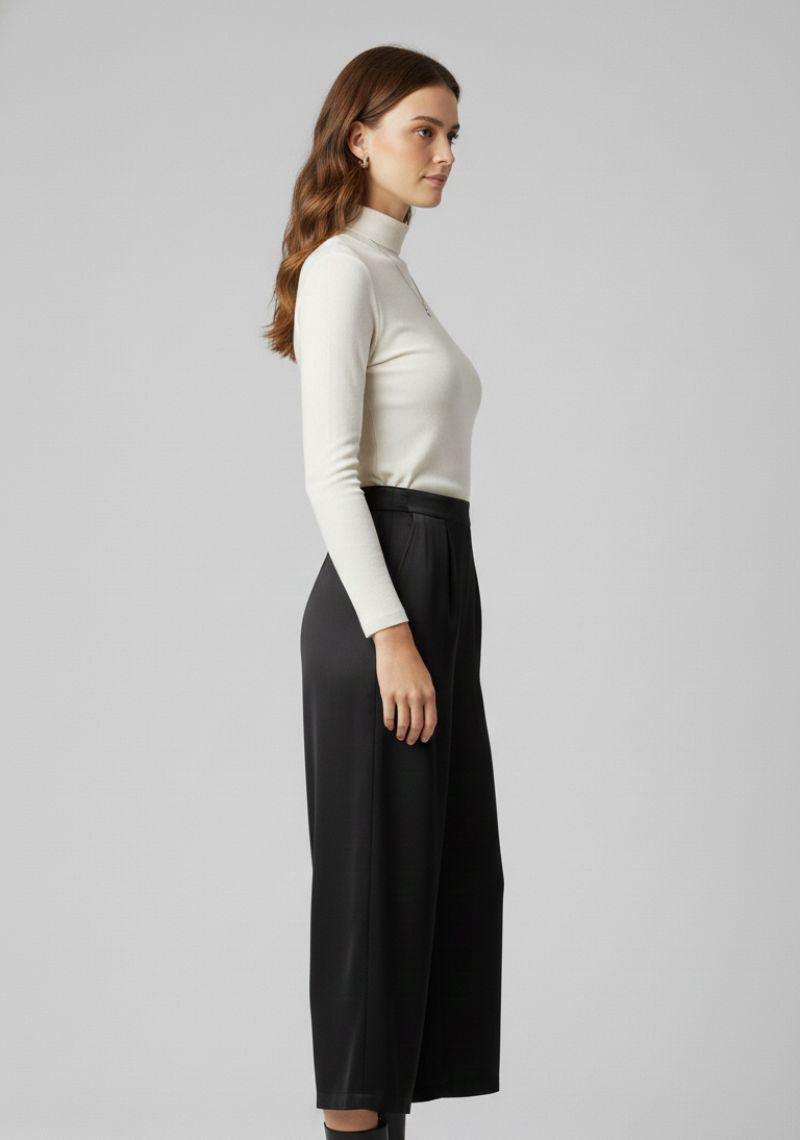 WOMENS PALAZZO - CHARCOAL [ BLACK ]