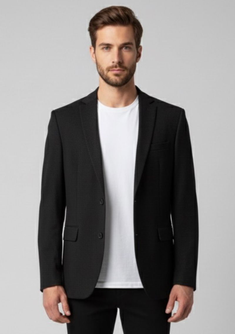 MENS BLAZER - PLAIN BLACK