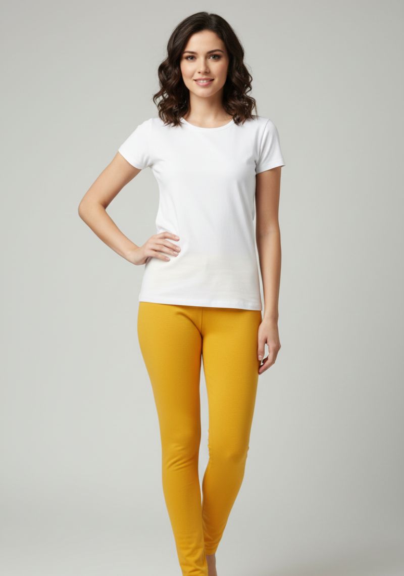 WOMENS LEGGINGS [MD] - BRIGHT YELLOW