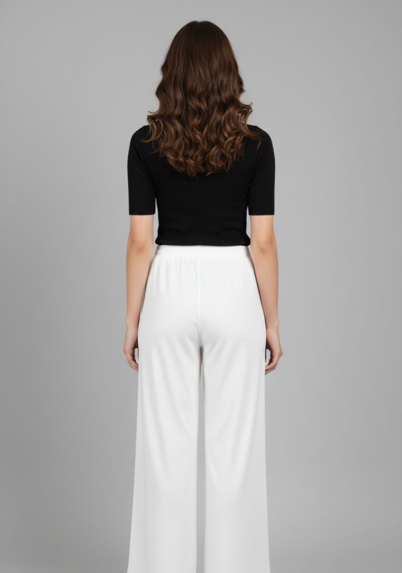 WOMENS PALAZZO - DAISY [ WHITE ]