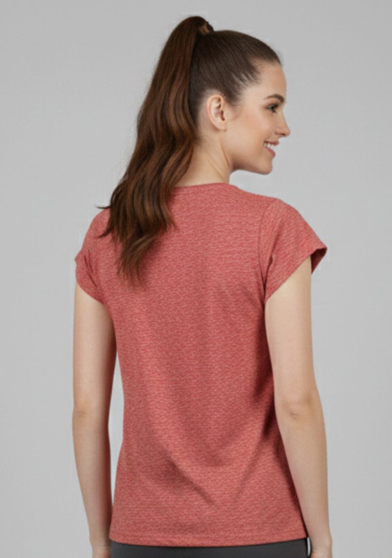 WOMEN T-SHIRT (SL)- LIGHT RED