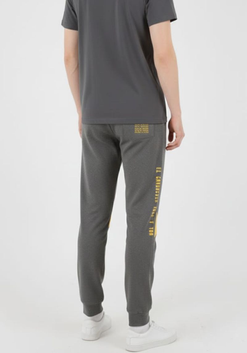 ACTIMAXX TRACK PANT [SL] - DARK GREY & YELLOW