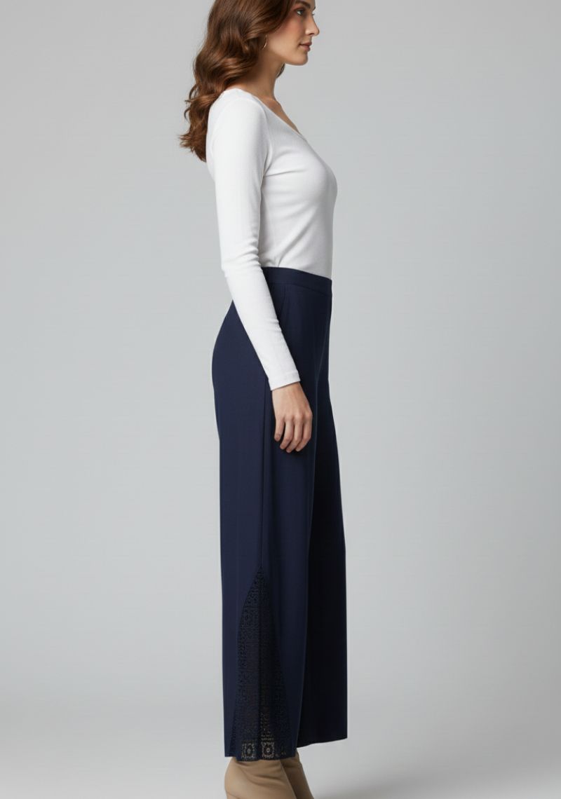 WOMENS PALAZZO - DARK NAVY BLUE