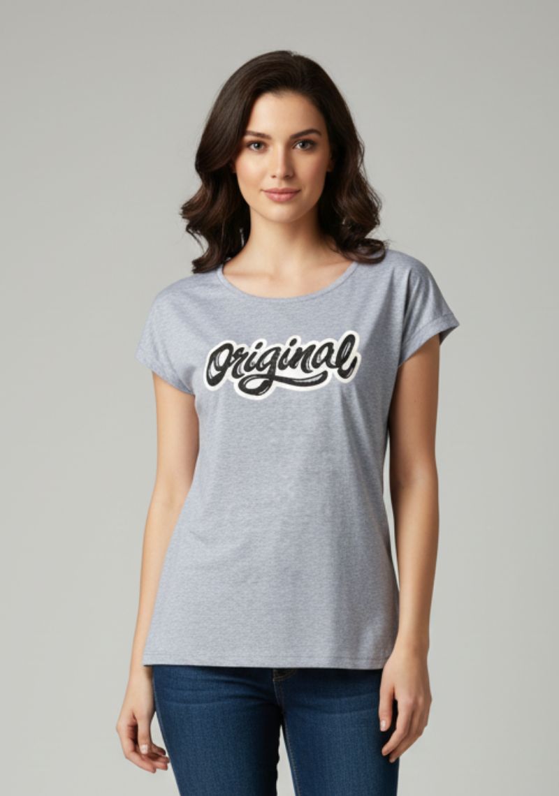 WOMENS T-SHIRT - LIGHT BLUE