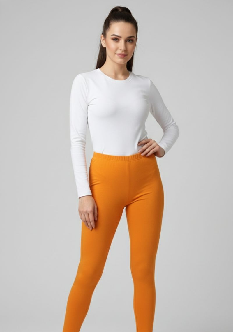 WOMENS LEGGINGS [MD] - LIGHT ORANGE
