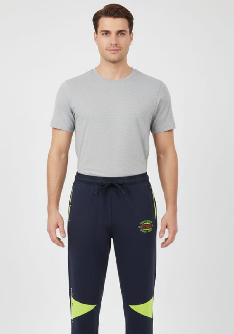 ACTIMAXX TRACK PANT [SL] - DARK BLUE & LEMON GREEN